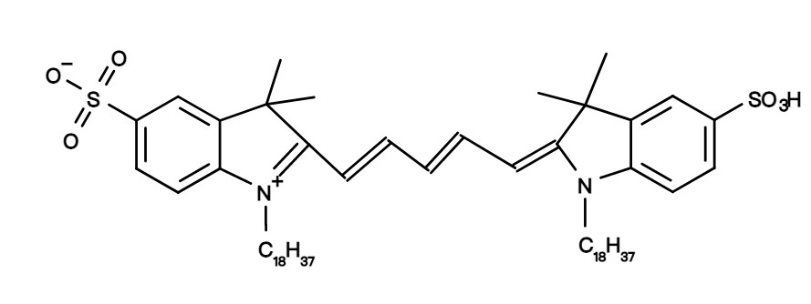 DiIC18(5)-DS [1,1-Dioctadecyl-3,3,3,3-tetramethylindodicarbocyan